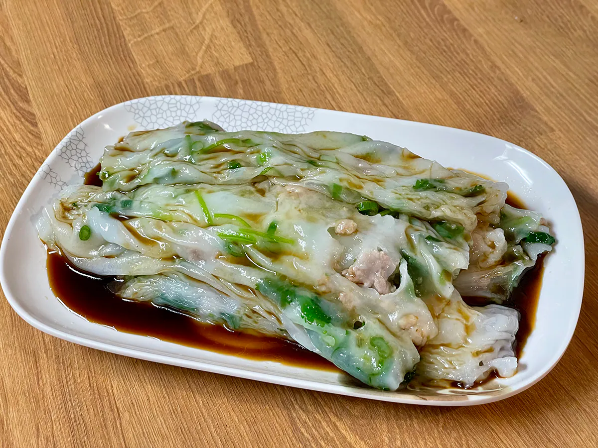 Steamed Rice Noodles at Royal Taste Bistro，a Chinese Restaurant in Monterey Park
