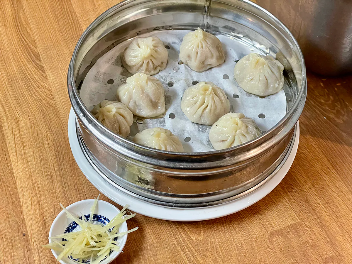 Steamed Dumplings at Royal Taste Bistro，a Chinese Restaurant in Monterey Park